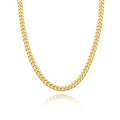 Cuban Link Chain Necklace [Gold Plated] - 8MM