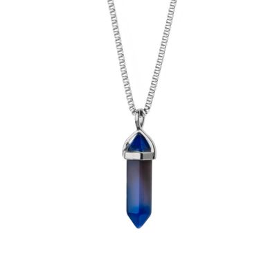 Lucky Aura [Blue Agate] Necklace