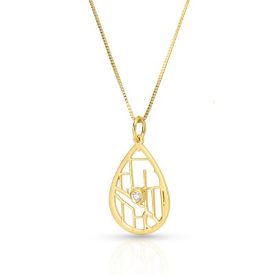Cherished Spot Map Necklace [Gold Plated]