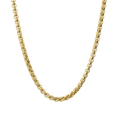 Intertwined Chain Necklace [Gold Plated]