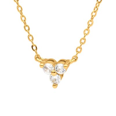 Crystal Bloom Necklace [Gold Plated]