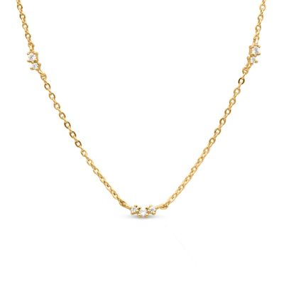 Crystal Cosmos Necklace [Gold Plated]