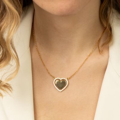 Dazzling Love Map Necklace [18K Gold Plated]