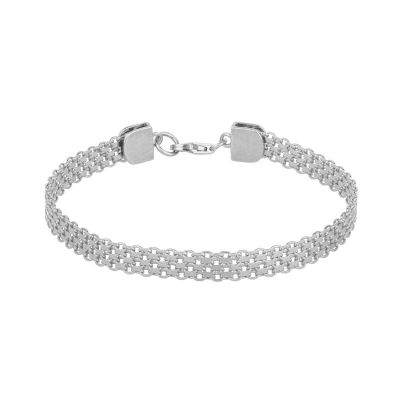 Herringbone Bracelet - Sterling Silver