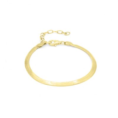 Katherine Herringbone Bracelet [18k Gold Vermeil]
