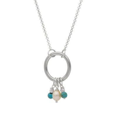 Colors of the Sea Pearl Necklace - Sterling Silver