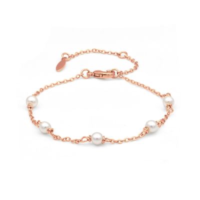 Pearl Bloom Bracelet [Rose Gold Plated]