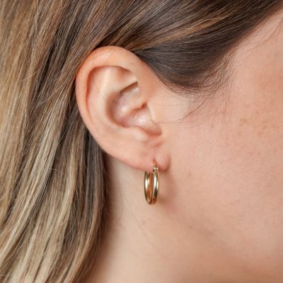 Thick Hoop Earrings [Small]