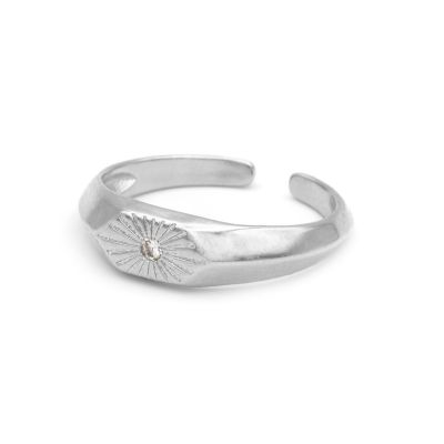Sun Goddess Hexagon Ring [sterling silver]