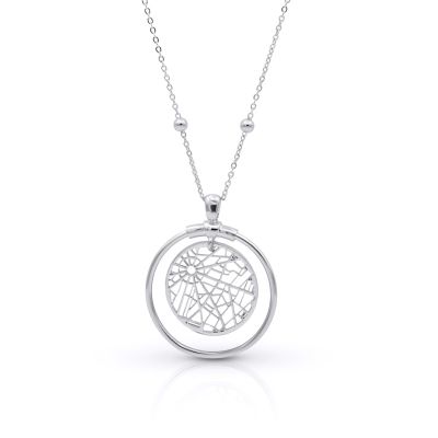Map Circle Necklace [Sterling Silver]