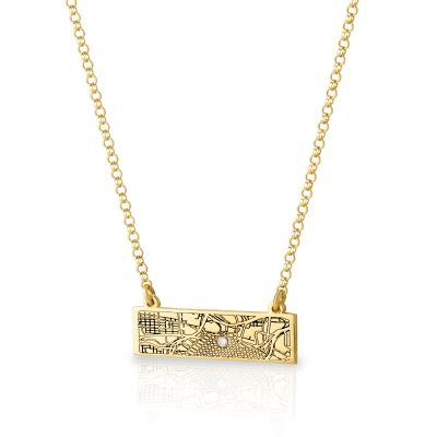 Timeless Spot Map Necklace [14 Karat Gold]
