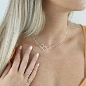 Be Yourself Initial Necklace [Sterling Silver]