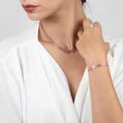 Herringbone Necklace [18K Rose Gold Plated]