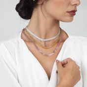 Herringbone Necklace [18K Rose Gold Plated]