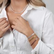 Herringbone Bracelet - 18k Rose Gold Plated
