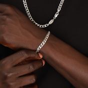 Curb Chain Bracelet with Custom Nameplate [Gold Plated] - 5MM