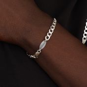 Curb Chain Bracelet with Custom Nameplate [Gold Plated] - 5MM