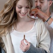 I Love You Braille Necklace - 14K Gold Plated
