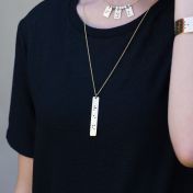 The Rule of 3 Braille Necklace - Gold Plated