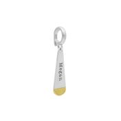 Bar Drop Name Charm [14K Gold & Sterling Silver]