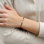 Birthstone Constellation Bracelet - Black [Sterling Silver]