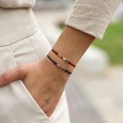 Birthstone Constellation Bracelet - Red [Sterling Silver]