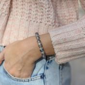 Blue Ocean Engraved Bracelet