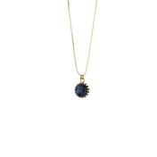 Deep Sea Sodalite Sphere Necklace