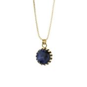 Deep Sea Sodalite Sphere Necklace