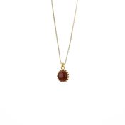 Sun Love Carnelian Sphere Necklace