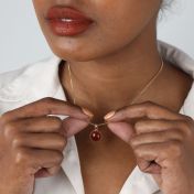 Sun Love Carnelian Sphere Necklace