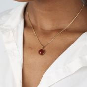 Sun Love Carnelian Sphere Necklace