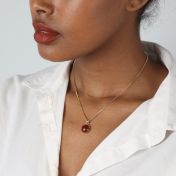 Sun Love Carnelian Sphere Necklace