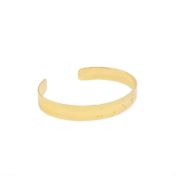 Thin Inspiration Braille Cuff - Gold Plated