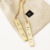 The Rule of 3 Braille Necklace