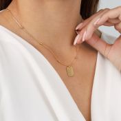 Classic Tag Necklace [18K Gold Plated]