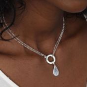 Cara Double Layer Necklace [Sterling Silver] - With Name Charms