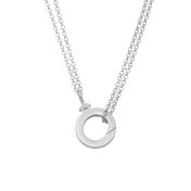 Cara Double Layer Necklace [Sterling Silver] - With Name Charms
