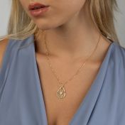 Cherished Spot Map Necklace [Gold Plated]