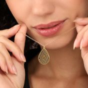 Cherished Spot Silhouette Map Necklace [18K Gold Plated]