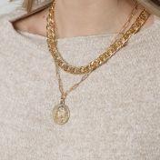 French Vintage Coin Necklace