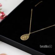 Cherished Spot Silhouette Map Necklace [18K Gold Plated]