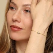 Crystal Bloom Bracelet [Gold Plated]