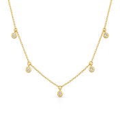 Crystal Blossom Necklace [Gold Plated]