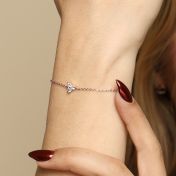 Crystal Bloom Bracelet [Rose Gold Plated]