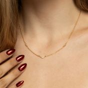 Crystal Cosmos Necklace [Gold Plated]