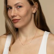 Crystal Cosmos Necklace [Rose Gold Plated]