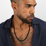 Cuban Link Chain Necklace [Black] - 6MM