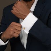 Navigator's Map Eclipse Cufflinks [18K Gold Vermeil]