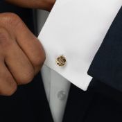 Navigator's Map Eclipse Cufflinks [18K Gold Vermeil]
